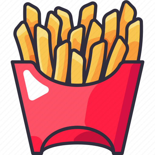 French fries, potato, snack, international food, restaurant, food, menu icon - Download on Iconfinder