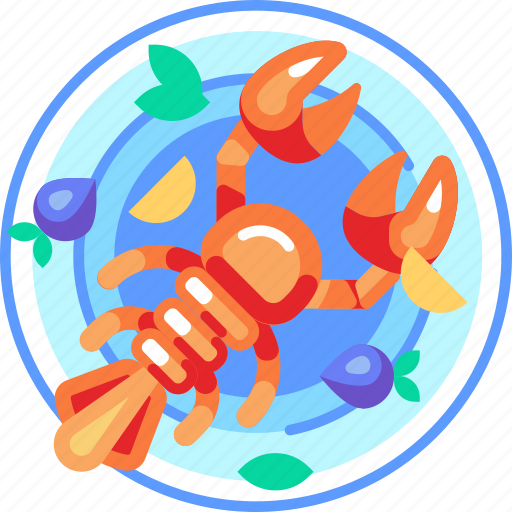Lobster dish, shrimp, seafood icon - Download on Iconfinder