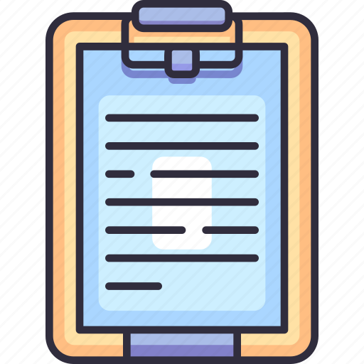 Stationery, office, education, clipboard, document, write, report icon - Download on Iconfinder