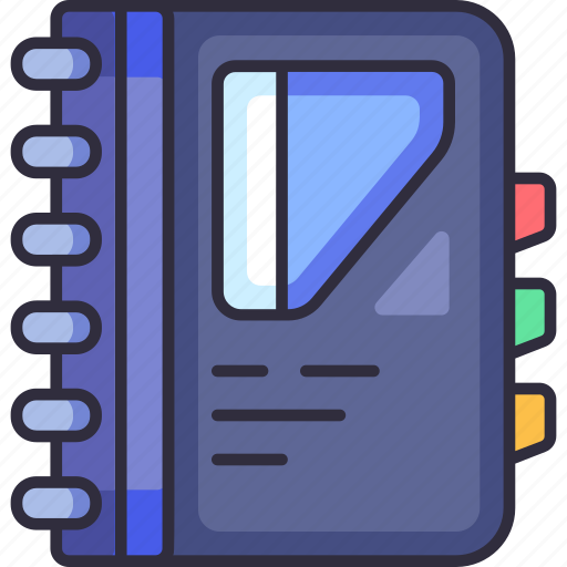 Stationery, office, education, notebook, book, planner, agenda icon - Download on Iconfinder