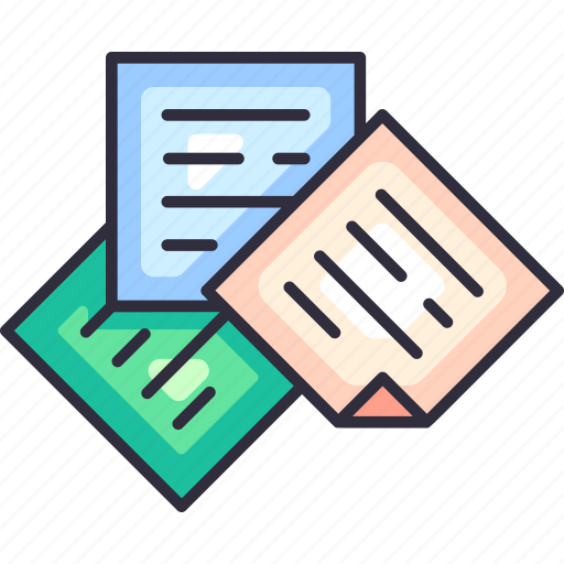 Stationery, office, education, sticky notes, notes, write, writing icon - Download on Iconfinder