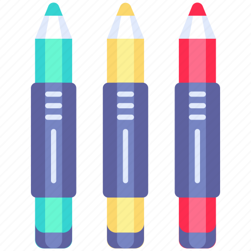 Stationery, office, education, colors marker, highlighter, neon, marker pen icon - Download on Iconfinder