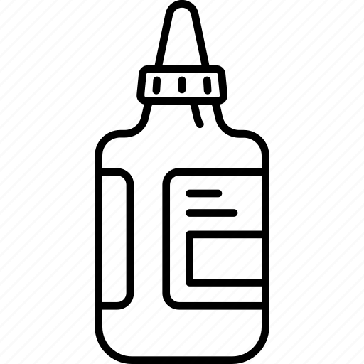 Stationery, office, education, glue, adhesive, bottle icon - Download on Iconfinder