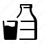milk, glass, diary, bottle 