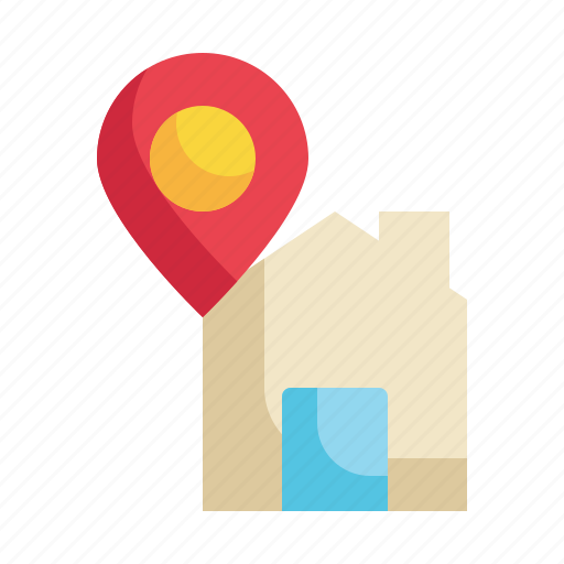 Home, location, pin, map, navigation, direction, gps icon icon - Download on Iconfinder