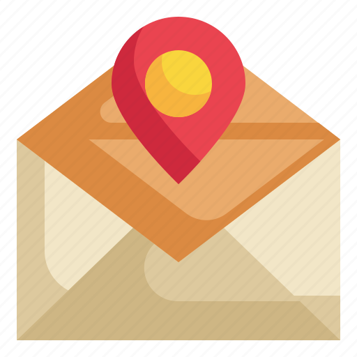 Gps, mail, tracking, location, email, envelope, message icon icon - Download on Iconfinder