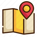 map, pin, location, navigation, direction, gps icon