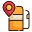 oil, pin, location, station, navigation, map, gps icon