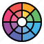 color wheel, graphic design, graphic editor, graphic tool, art and design, illustration, vector graphic 