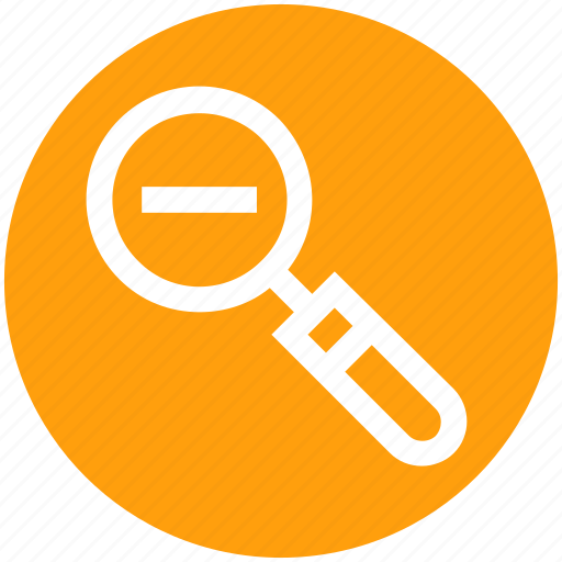 Find, magnifier, magnifying, magnifying glass, minus, search, zoom icon - Download on Iconfinder