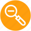 find, magnifier, magnifying, magnifying glass, minus, search, zoom 