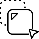 interface, duplicate, content, squares, arrow
