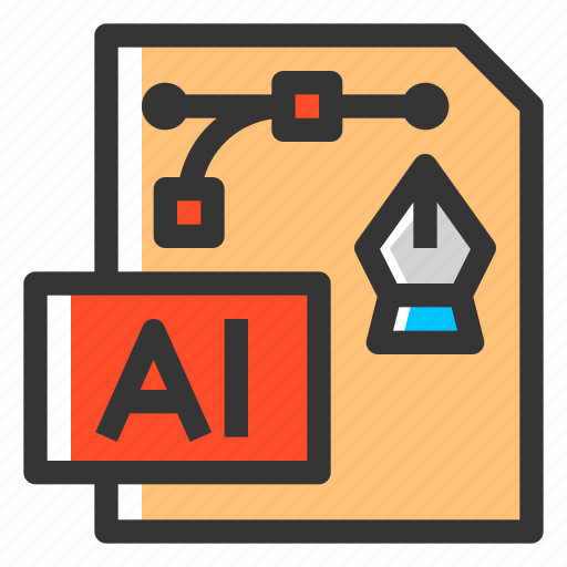 Designer, creative, ai, format, vector, graphic design icon - Download on Iconfinder