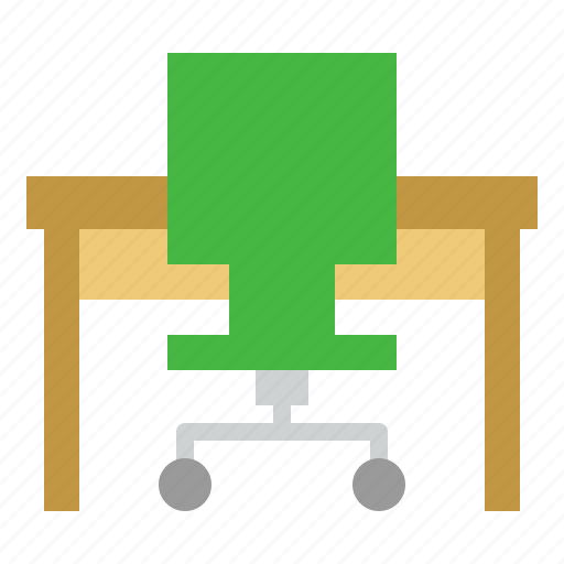 Desk, office, working, job, chair icon - Download on Iconfinder