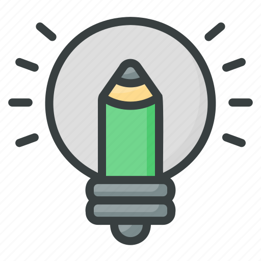 Idea, pencil, creative, thinking, creativity, light icon - Download on Iconfinder