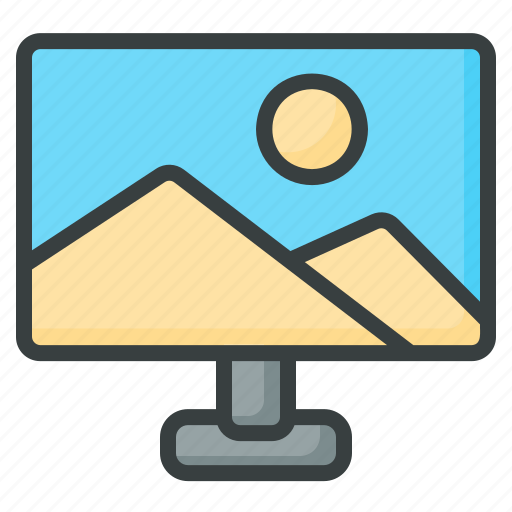 Monitor, screen, ui, computer, internet, hardware, image icon - Download on Iconfinder