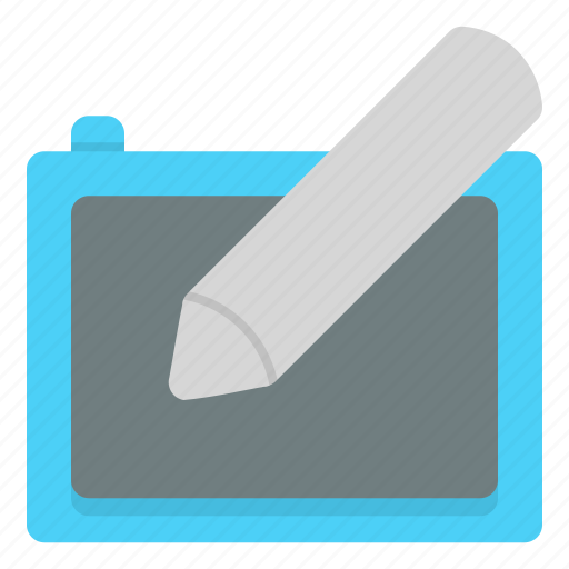 Tablet, pen, drawing, illustration, device, digital, graphic tablet icon - Download on Iconfinder