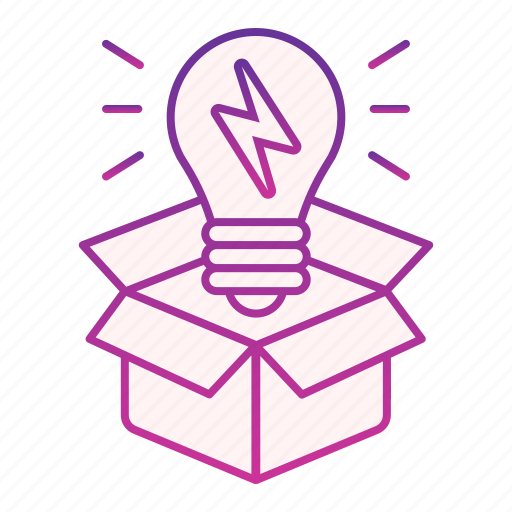 Box, idea, creative, bulb, lightbulb, open, energy icon - Download on Iconfinder