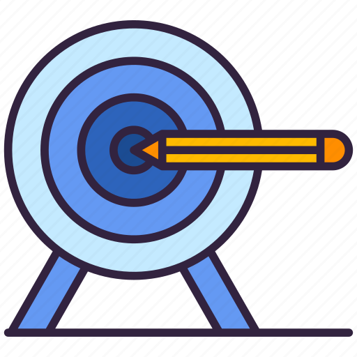 Drawing, pencil, target, goal icon - Download on Iconfinder