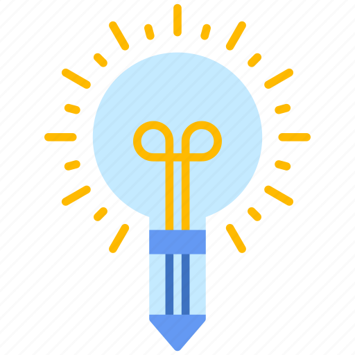 Idea, lamp, pencil icon - Download on Iconfinder