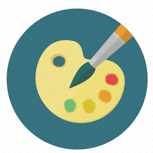 Art, brush, color, education, paint, pallet icon - Download on Iconfinder