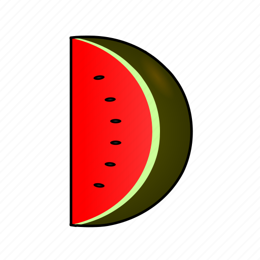 Watermelon, food, cooking, fruit, anguria, pastèque, sandía icon - Download on Iconfinder