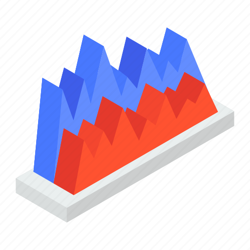 Mountain chart, analytics, area chart, data visualization, infographic icon - Download on Iconfinder