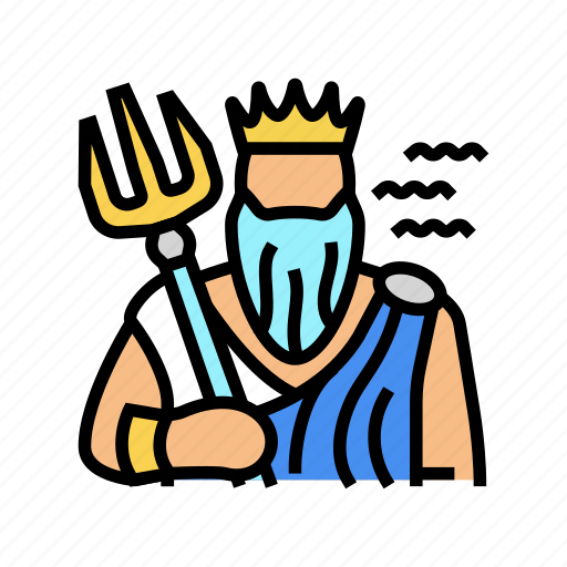 Poseidon, greek, god, mythology, ancient, goddess icon - Download on Iconfinder