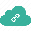 cloud, link, chain, share
