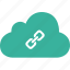 cloud, link, chain, share 
