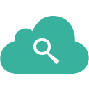 cloud, magnifier, search, zoom, find, glass