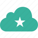bookmark, cloud, favorite, star