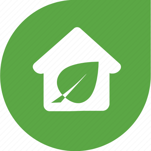 Eco, ecology, green, home, house, plant, shape icon - Download on Iconfinder