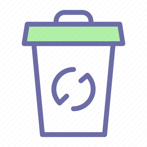 Green, energy, recycle, environment, bin icon - Download on Iconfinder