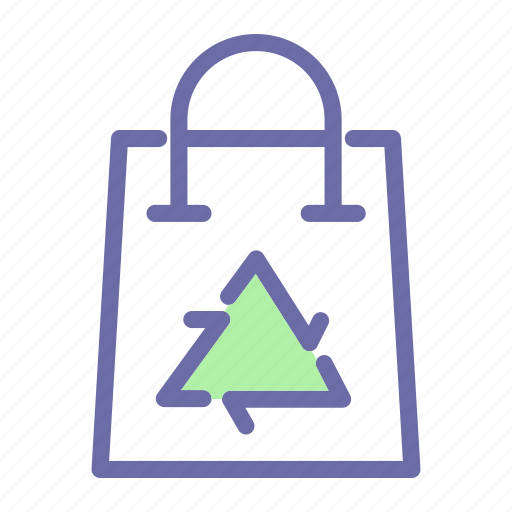 Green, energy, recycle, environment, shopping, bag icon - Download on Iconfinder