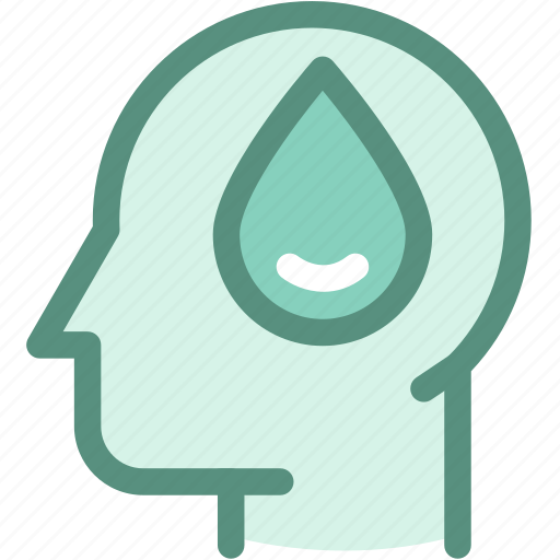 Brain, eco, ecology, environment, green, thinking, water conservation concept icon - Download on Iconfinder