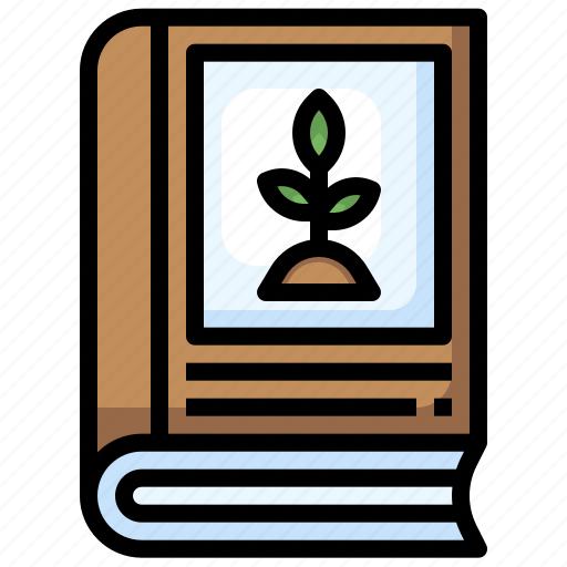 Book, botany, plant, gardening, farming, education icon - Download on Iconfinder