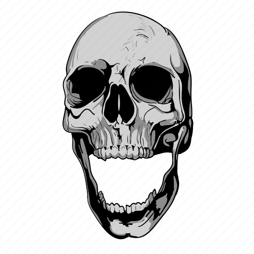 Cartoon, grey, skulls icon - Download on Iconfinder