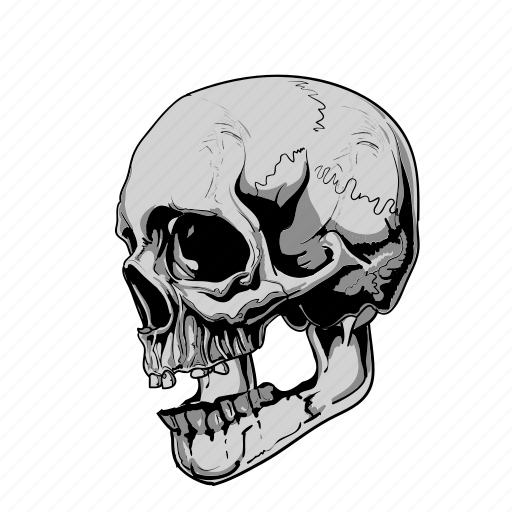 Cartoon, grey, skulls icon - Download on Iconfinder