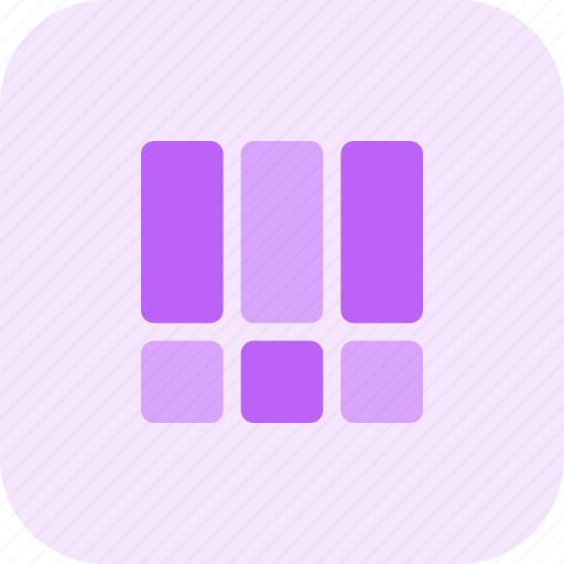 Bottom, list, grid, format icon - Download on Iconfinder
