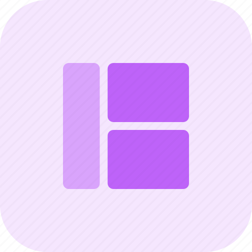 Left, sidebar, layout, grid icon - Download on Iconfinder