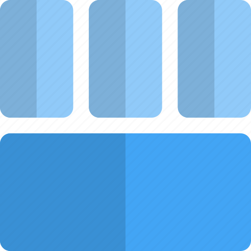Bottom, row, grid, interface essential icon - Download on Iconfinder