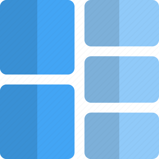 Left, double, row, grid icon - Download on Iconfinder