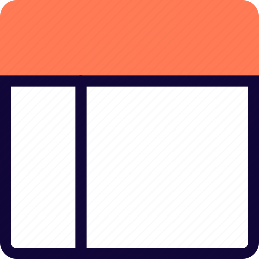Top, bar, grid, content design icon - Download on Iconfinder
