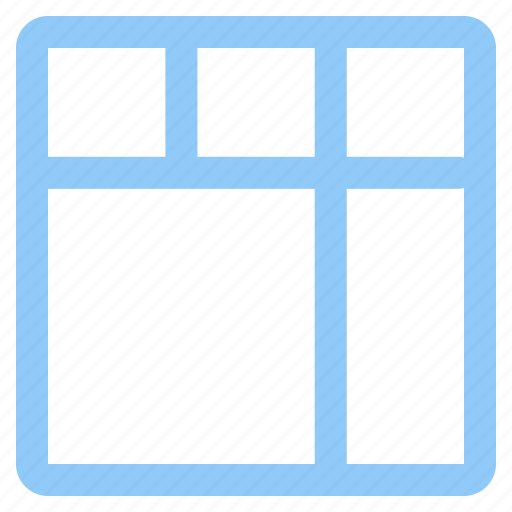 Columns, five columns, grid, interface, layout, template icon - Download on Iconfinder