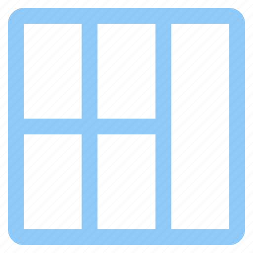 Columns, five columns, grid, interface, layout, template icon - Download on Iconfinder
