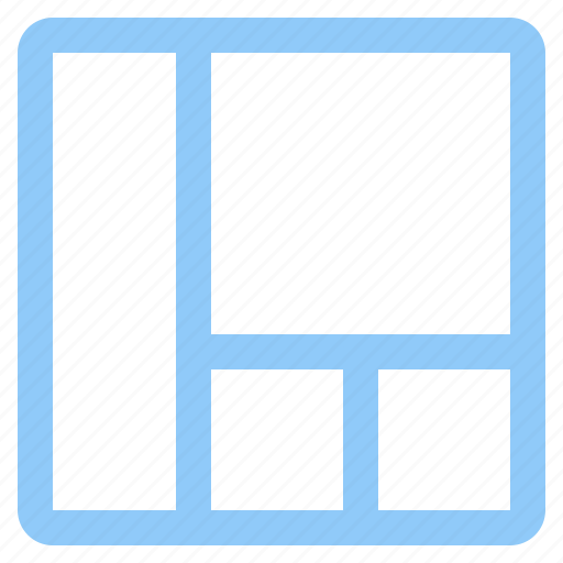 Columns, four columns, grid, interface, layout, template icon - Download on Iconfinder