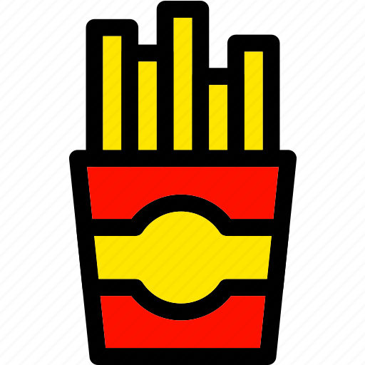 Chips, fast, food, french, fries icon - Download on Iconfinder