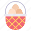 basket, sale, egg 