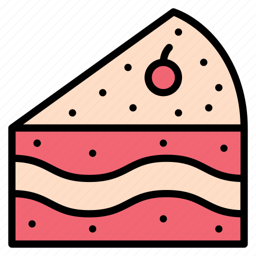Bakery, birthday, cake, dessert, food, slice icon - Download on Iconfinder